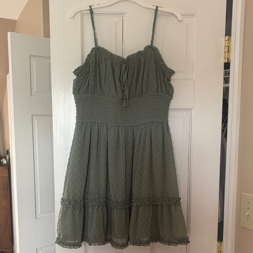 Olive Green Women's Dress